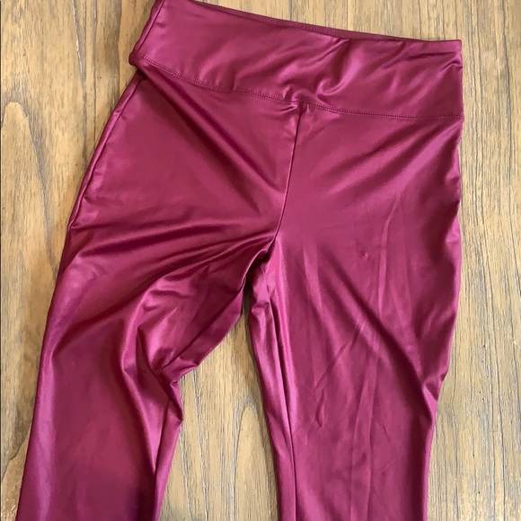 Wild Fable Ankle Length Burgundy Leggings - Picture 2 of 4